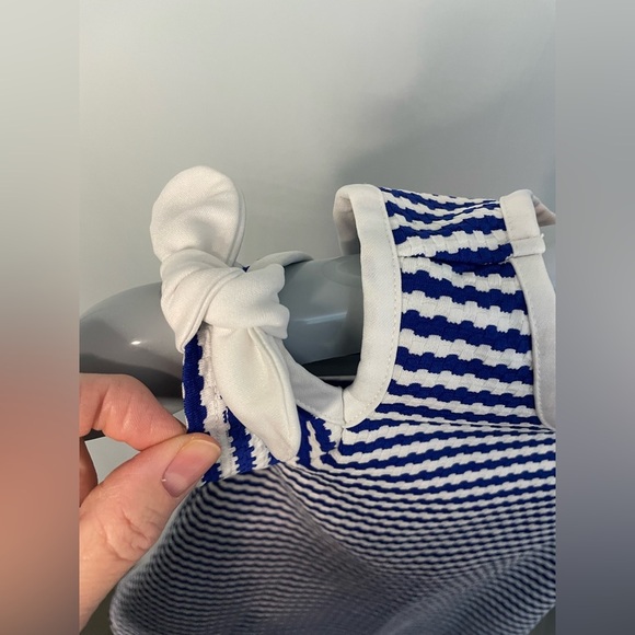Bonnie Jean Blue and White Striped Kids‎ Dress size 5 - Picture 5 of 9